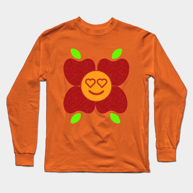 Love Apples and Oranges Flower Long Sleeve T-Shirt by TeachUrb